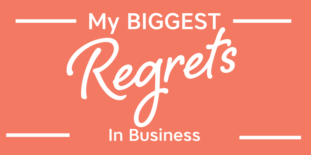 My biggest regrets in business have nothing to do with clients, money, or marketing...but it sure does affect all of that. It's not what you think either!