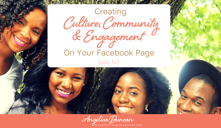Want to beat the Facebook Algorithm? You can! Just by creating culture, community, and engagement on your Facebook page. It works everytime! Learn how NOW! #facebook #mompreneur #onlinebusiness #wahm #womeninbusiness #christianbusiness #christianwomeninbusiness #christianentrepreneurs #proverbs31 #proverbs31woman #proverbs31businesswoman #proverbs31enrepreneur #p31 #angelicaduncan #silkoversteel #sos