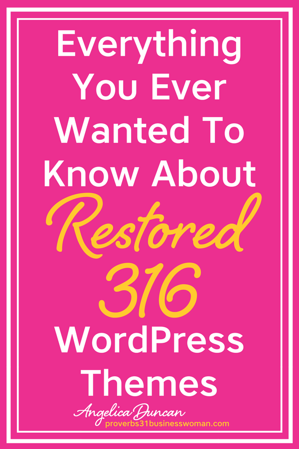 Restored 316 WordPress Themes are perfect for women bloggers, women entrepreneurs, and women coaches. They are modern, chic, and beautiful! If you are looking for a feminine WordPress Theme for your business or blog, then look no further!