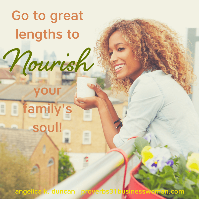 Will you go to great lengths to nourish, nurture, and tend to the needs of your family? Find out how in our Proverbs 31 Woman Bible Study! #p31 #proverbs31woman #proverbs31businesswoman #biblestudy #christianblogger #jesusgirl