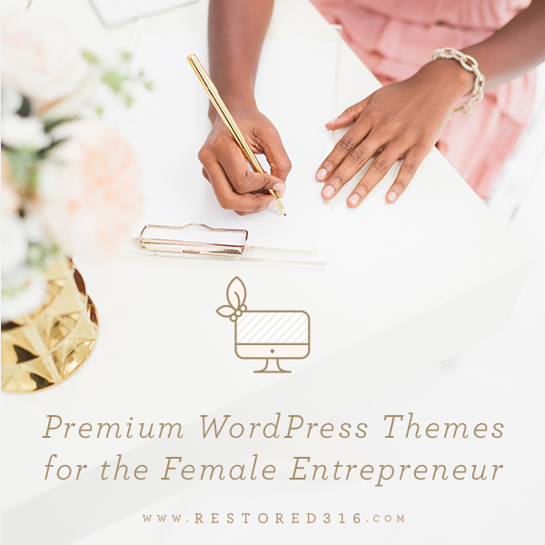 Restored 316 WordPress Themes are perfect for bloggers, entrepreneurs, & coaches. Modern, chic, & beautiful! Looking for a feminine WordPress Theme for your business or blog? Then look no further!