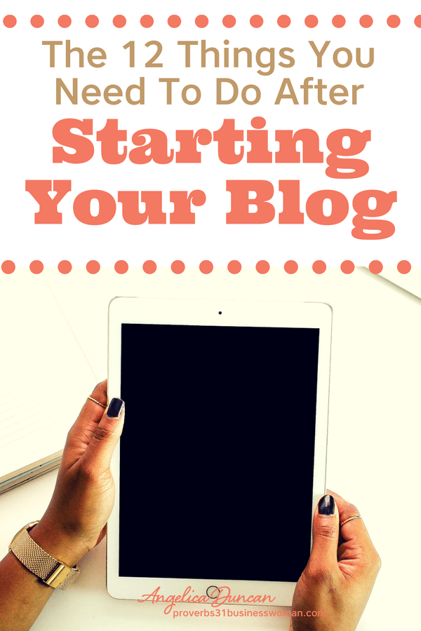 Let's be sure you're off on the right foot to having a successful blog! There are 12 things you need to do immediately after starting your blog. Plus, you'll know what NOT to do when starting your blog for the first time!
